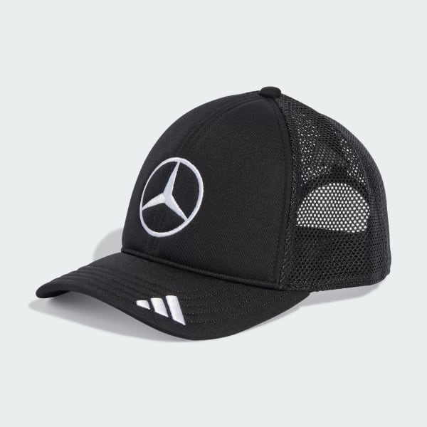 Black MERCEDES - AMG PETRONAS FORMULA ONE TEAM SNAPBACK STAR TRUCKER CAP