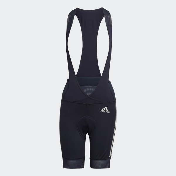 Azul Shorts de Ciclismo Acolchados con Tirantes