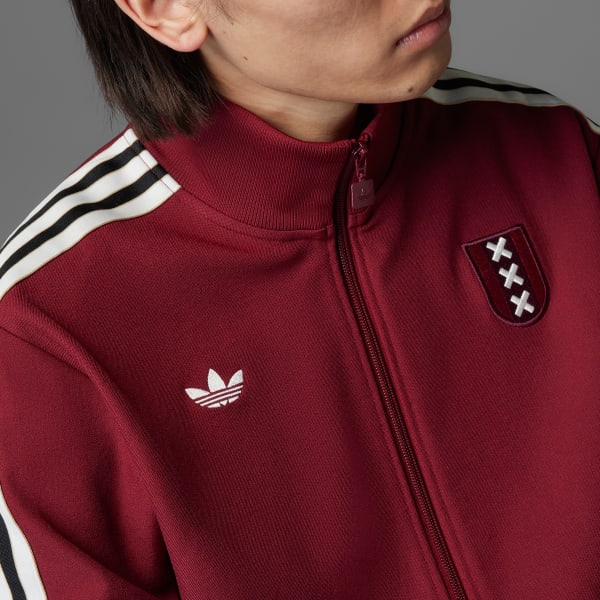 Burgundy Ajax Amsterdam Anniversary Track Top