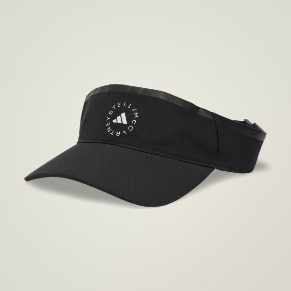 Hitam Topi Visor adidas by Stella McCartney