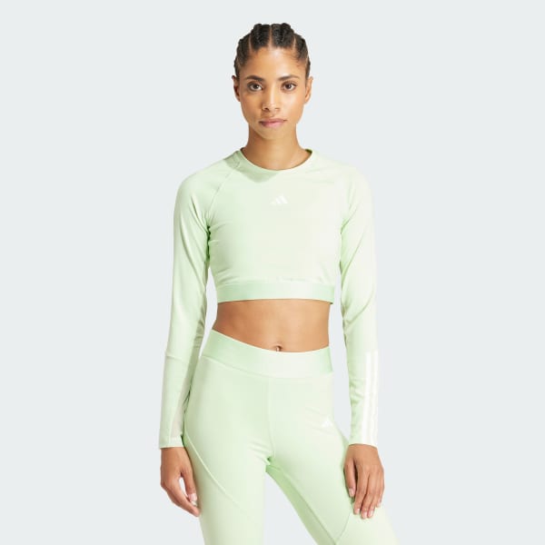 Hyperglam Training Cropped Long Sleeve Tee