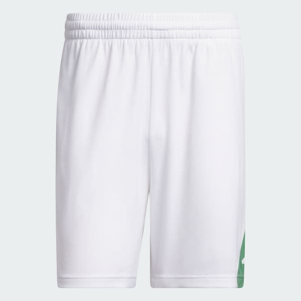 White Basketball Badge of Sport Shorts