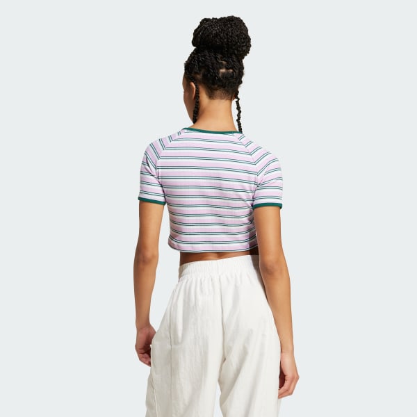 マルチ '80s リブストライプ ベビー 半袖Tシャツ