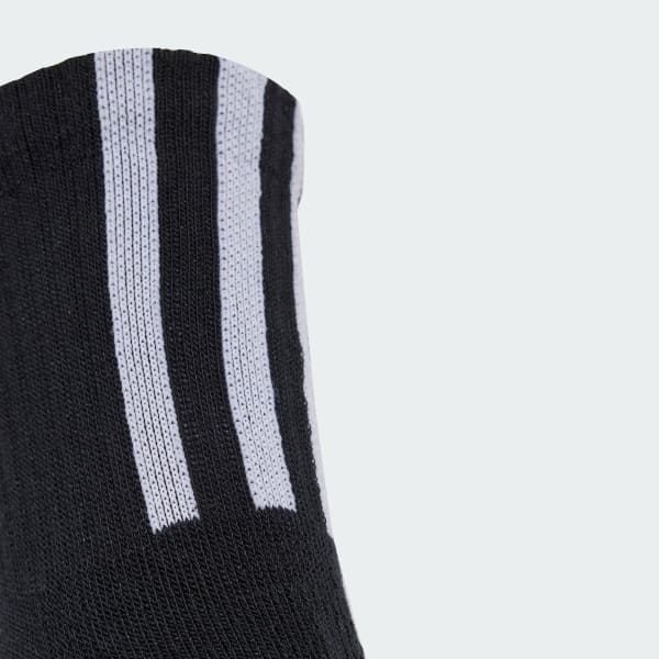Noir Chaussettes Quarter 3 Back Stripes (3 paires)