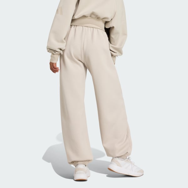 Beige Soft Lux Hose, locker geschnitten