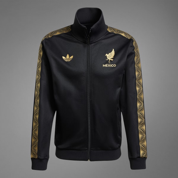 Mexico Gold Track Top - Black | Free Shipping with adiClub