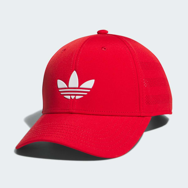 Red and white adidas hat outlet