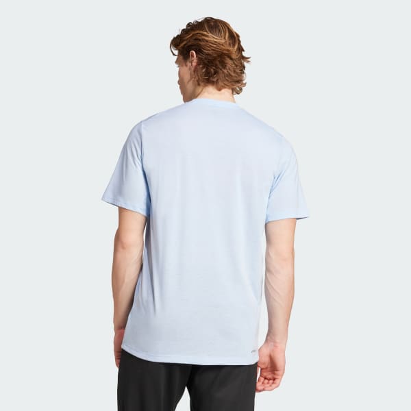 Blau Train Essentials Feelready Trainingsshirt mit Logo
