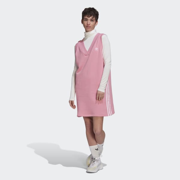 adidas Adicolor Classics Vest Dress - Pink | Free Delivery | adidas UK