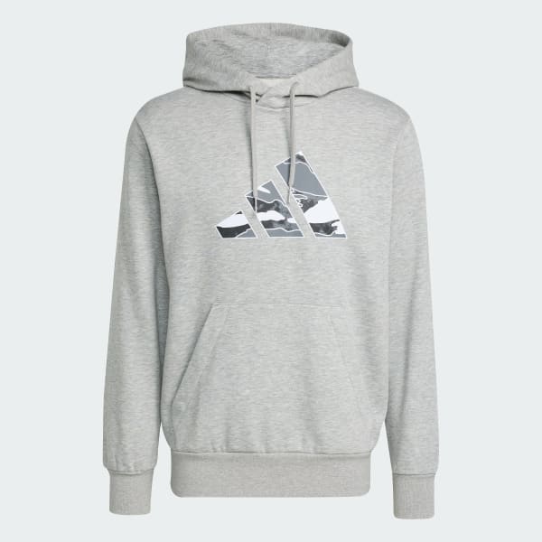Grey Camo Graphic Hoodie