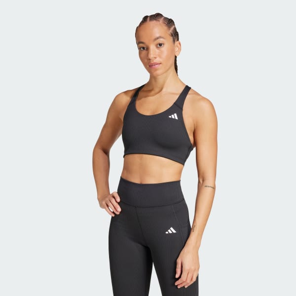 【Adidas コリア】 Powerimpact Training Medium-Support Bra Adidas Powerimpact Training Medium-Support Techfit High-Neck