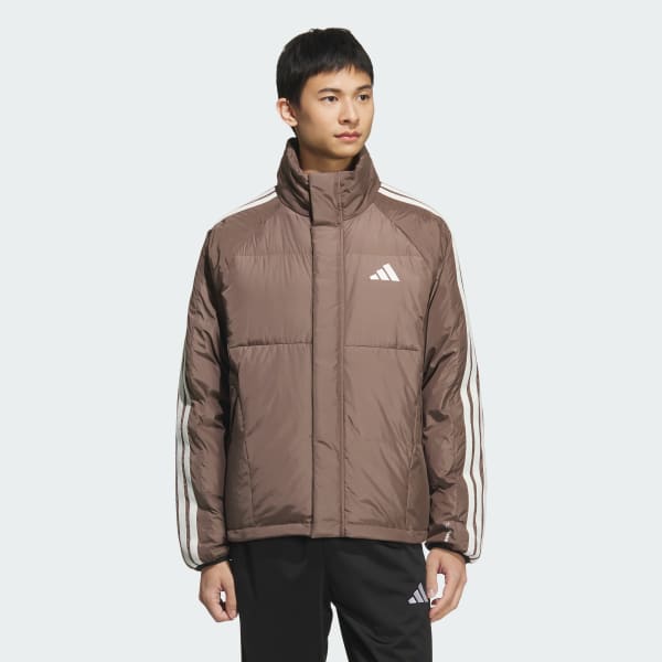 hnědá 3 STRIPES LIGHTWEIGHT DOWN JACKET
