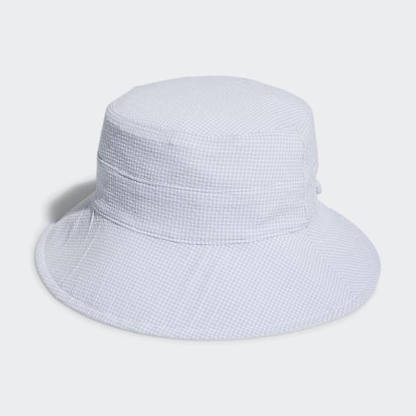 Blanco Gorro Reversible Ponytail Sun Bucket