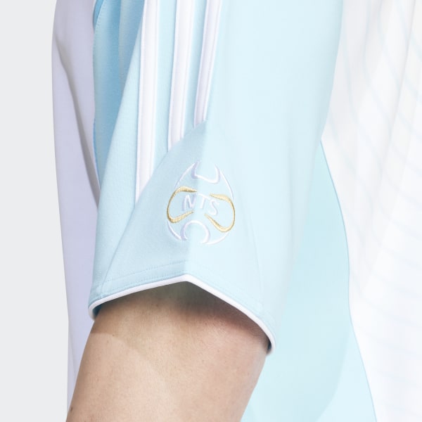 新品S Adidas×NTS RADIO半袖Tシャツ ブルー JI5132 adidas NTS Radio TG JERSEY BLIBLU （アディダス NTS ラジオ TG