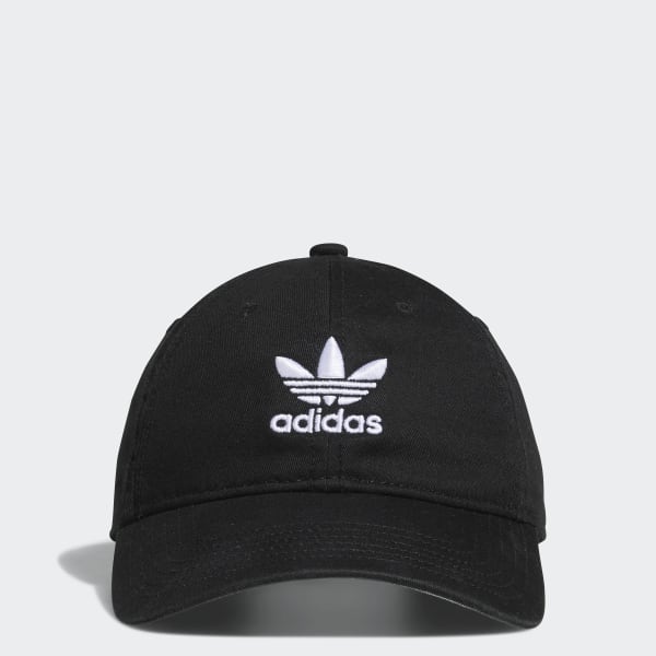 Washed Relaxed Hat - Black | Free Shipping with adiClub