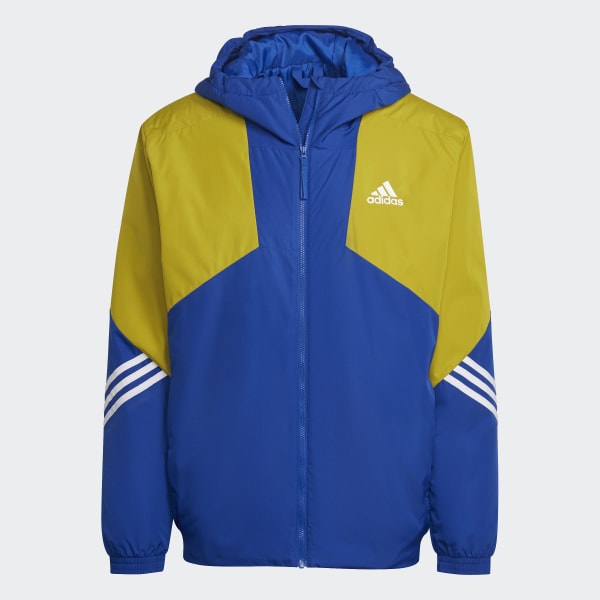 Blau Back to Sport Hooded Jacke