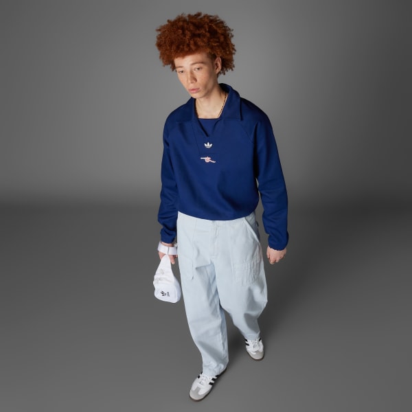 Μπλε Arsenal Terrace Icons Drill Top