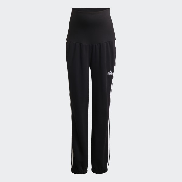 Black Essentials Cotton 3-Stripes Pants (Maternity) IRZ49