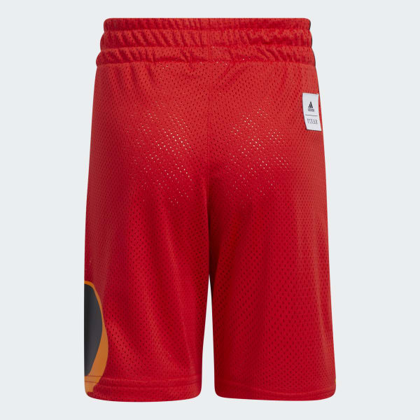 Red Metroville Shorts