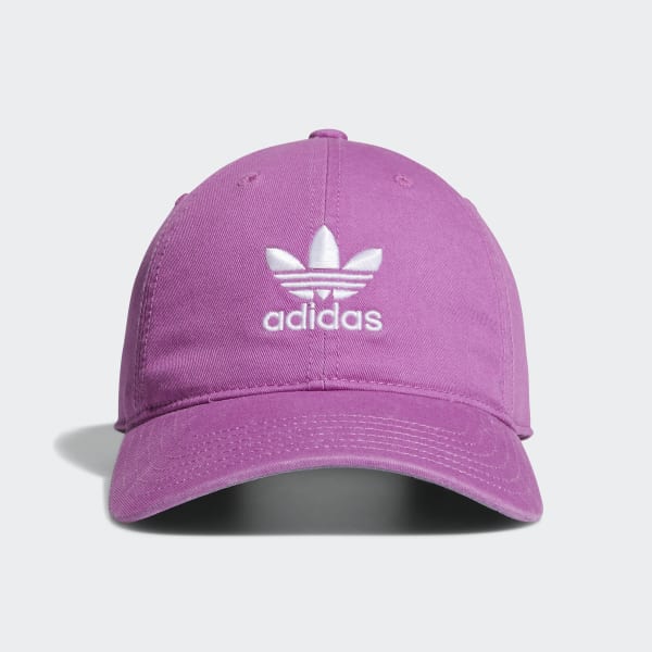 adidas Strap-Back Relaxed Hat - Purple 