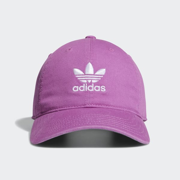 purple adidas cap