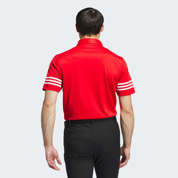 Red 3-Stripes Polo Shirt
