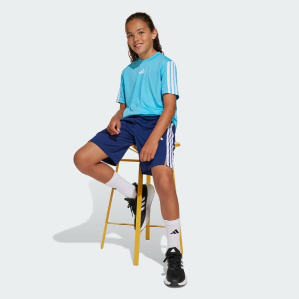 ブルー トレイン エッセンシャルズ スリーストライプス 半袖Tシャツ キッズ