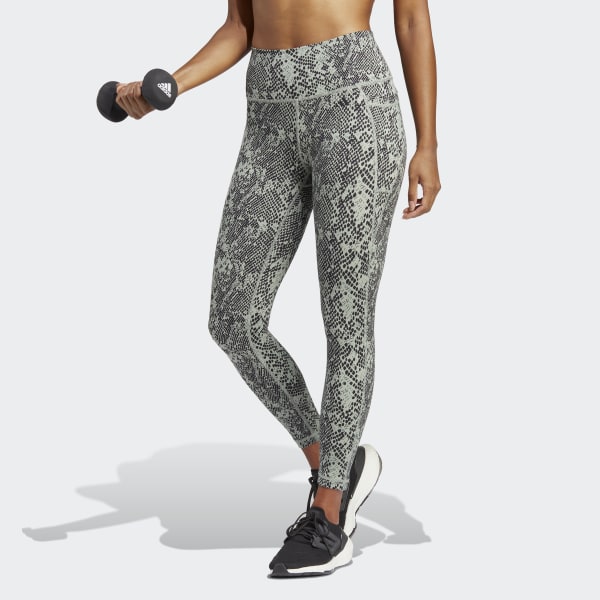 Gron Optime Stash Pocket Training Animal Print 7/8 leggings