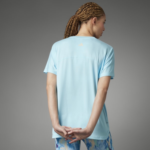 Μπλε Lift Your Mind Loose Graphic Tee