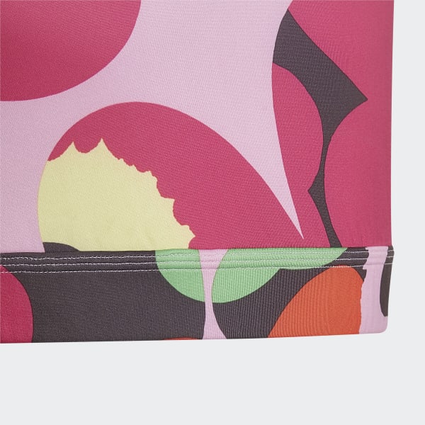 Rosa Sujetador adidas x Marimekko Believe This AEROREADY Training Floral-Print