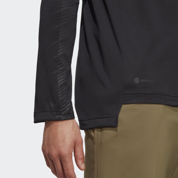 Black Terrex Multi Half-Zip Long Sleeve Tee