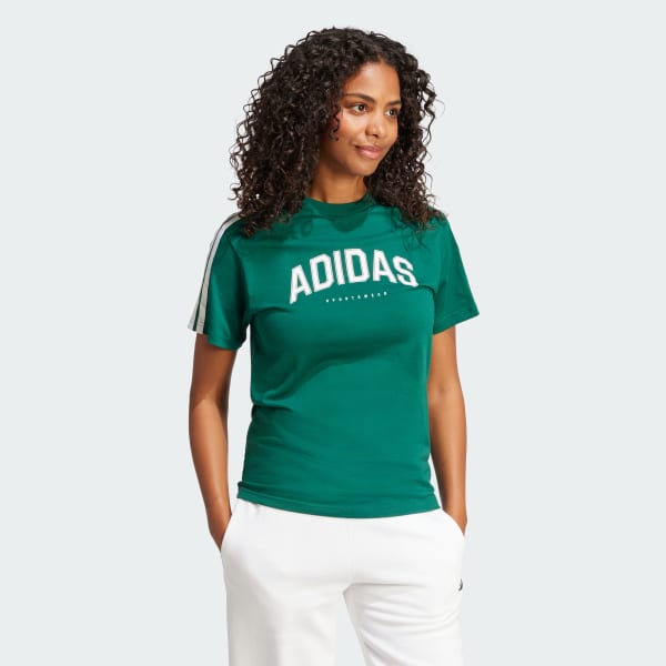 Verde Camiseta Lounge Soft-Side Graphic