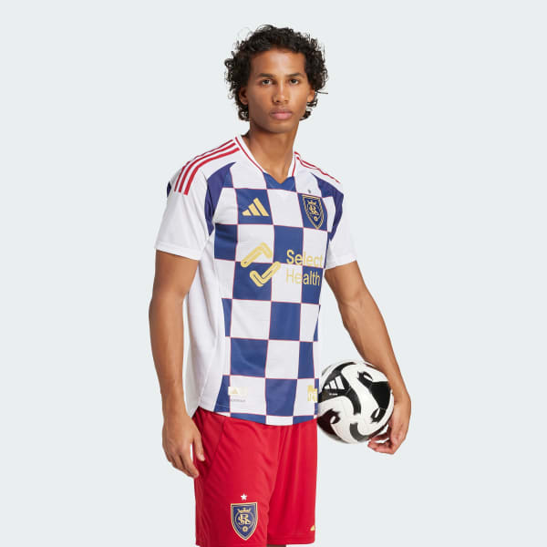 adidas Real Salt Lake 25/26 Away Authentic Jersey - White | Free