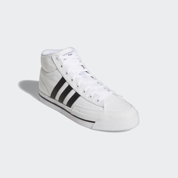 adidas Retrovulc Mid Canvas Skateboarding Shoes - White | Men's ...