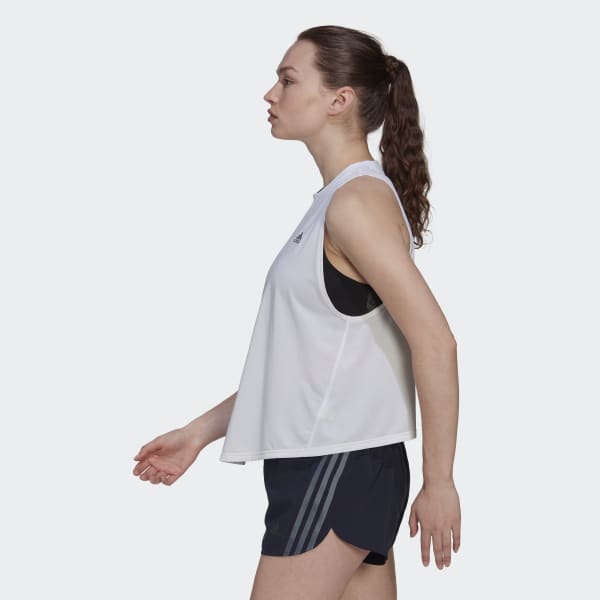 Hvit Run Icons Running Tanktopp VS436