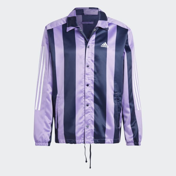 adidas Satin Jacket Lifestyle Coaches | Purple US - Men\'s | adidas