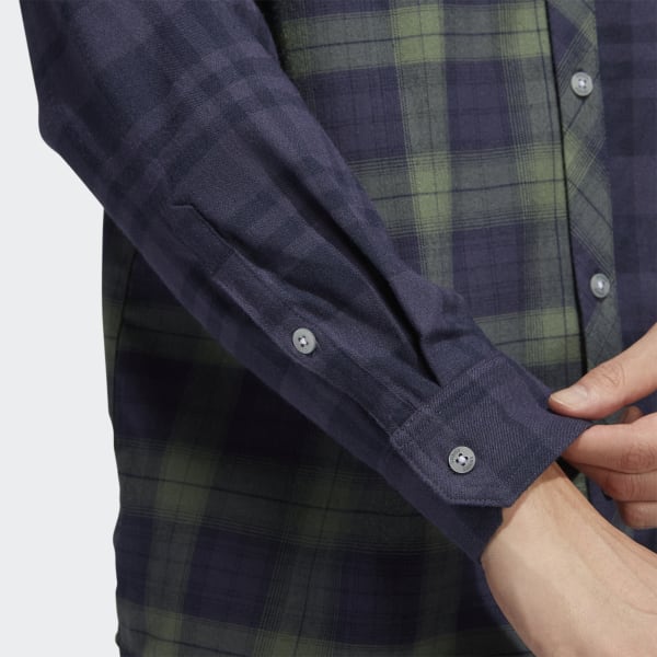 Blue Adicross Flannel Long Sleeve Shirt P9893
