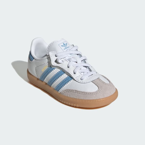 สีขาว รองเท้า Samba OG Comfort Closure Elastic Lace สำหรับเด็ก