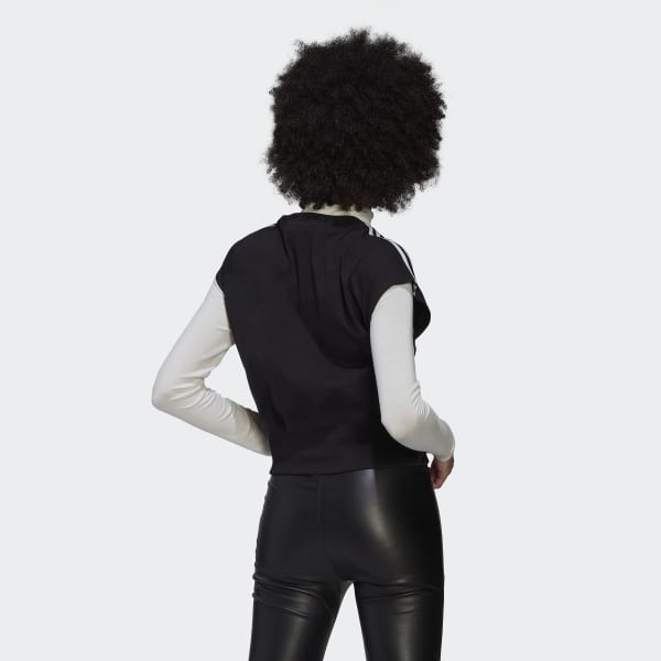Siyah Adicolor Classics Waist Cinch Tişört TX743
