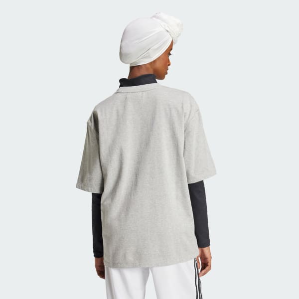Cinzento T-shirt Boyfriend Essentials