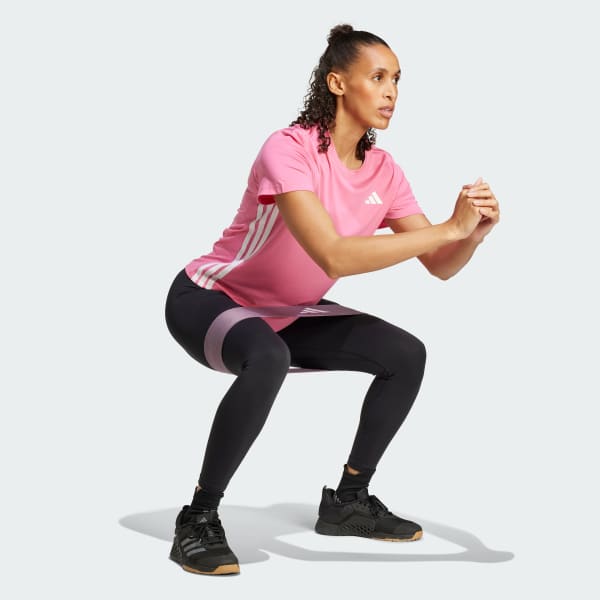 Rosa Camiseta Treino Essentials 3-Stripes