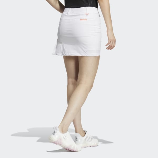 White Lightweight Pleats Skirt