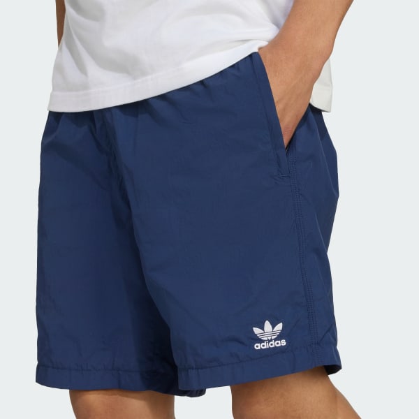 ハーフ・ショートパンツ ADIDAS Trefoil Logo Woven Shorts 4FK1478 adidas Trefoil Essentials Woven Shorts - Blue | Free