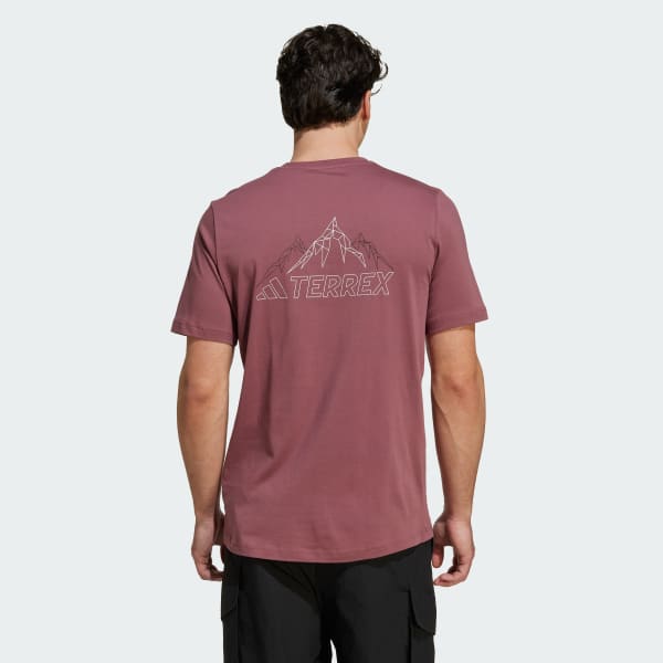 Burgundy Terrex Graphic Tee