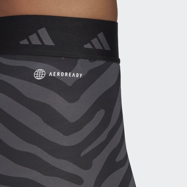 adidas Hyperglam Techfit Zebra HighWaisted Shorts Multicolour