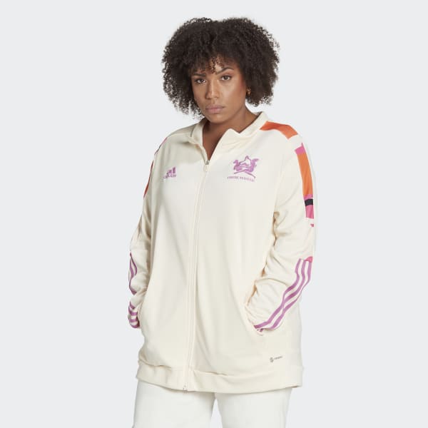 beige Thebe Magugu Tiro Trainingsjack (Grote Maat) Z3068