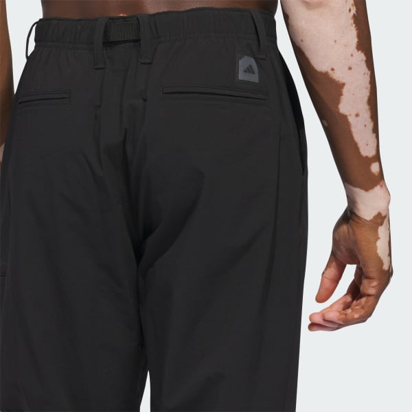 アディダス ゴルフ ウェア ワイドテーパード 撥水アンクル パンツ L adidas パンツ ADICROSS ワイドテーパード撥水アンクルパンツ