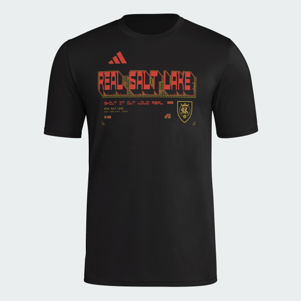 adidas LAFC Mens Short Sleeve Pregame T-shirt - Black | Free