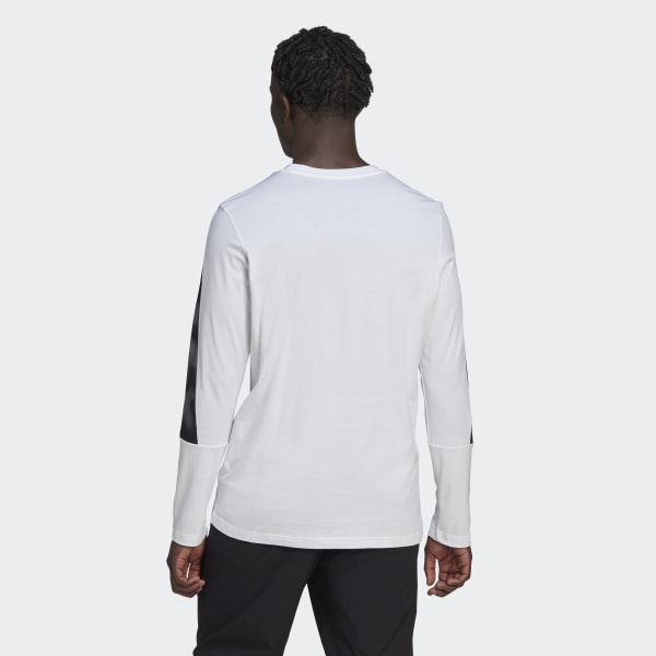 Λευκό Essentials Camo Print Long Sleeve Tee