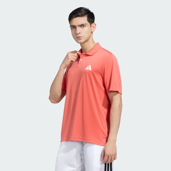 Red Poly Polo Shirt